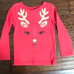 Christmas Red Long Sleeve Shirt 4/5T